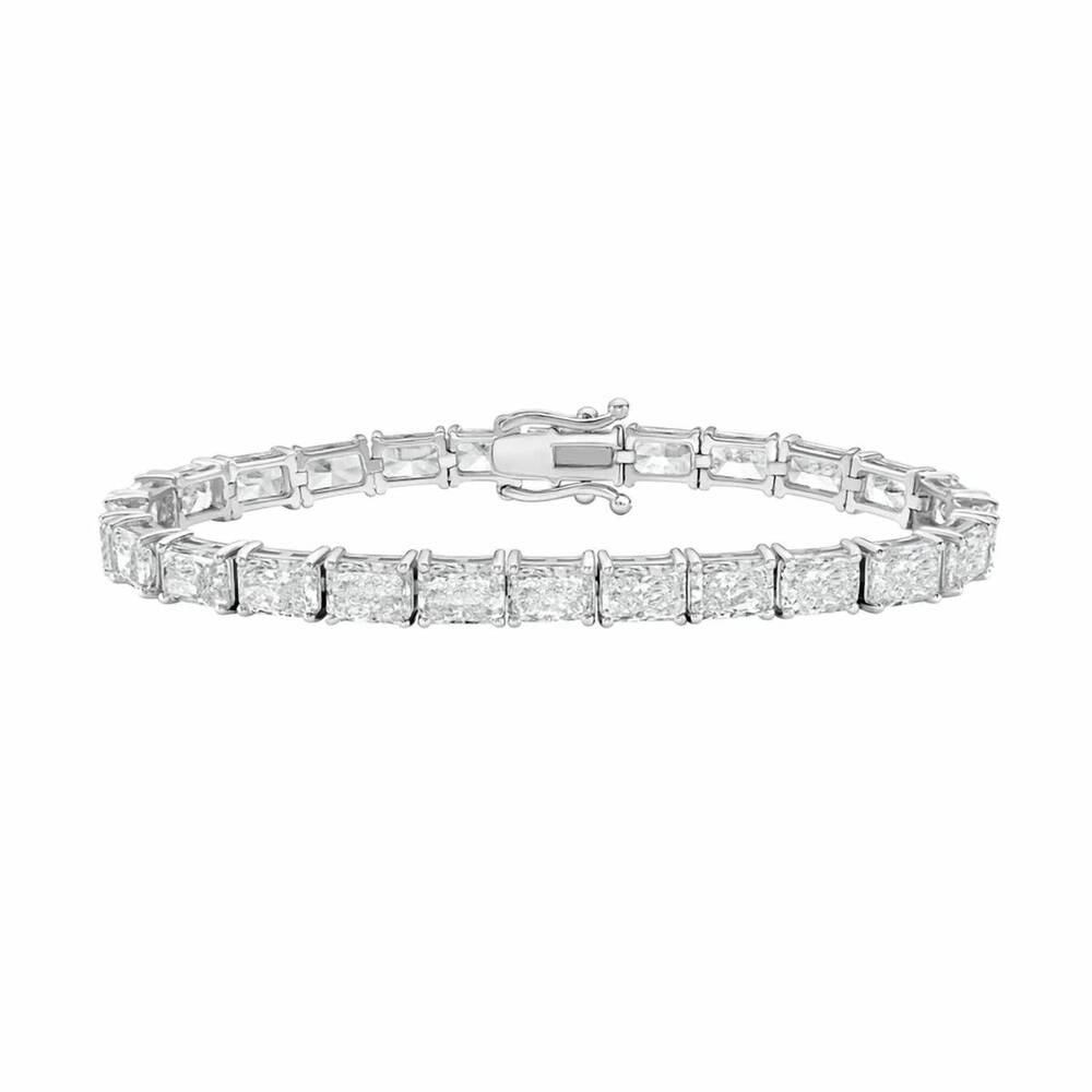 NEW DIANA M JEWELS women's radiant lab-grown diamond bracelet (15.00 ct) - grand
